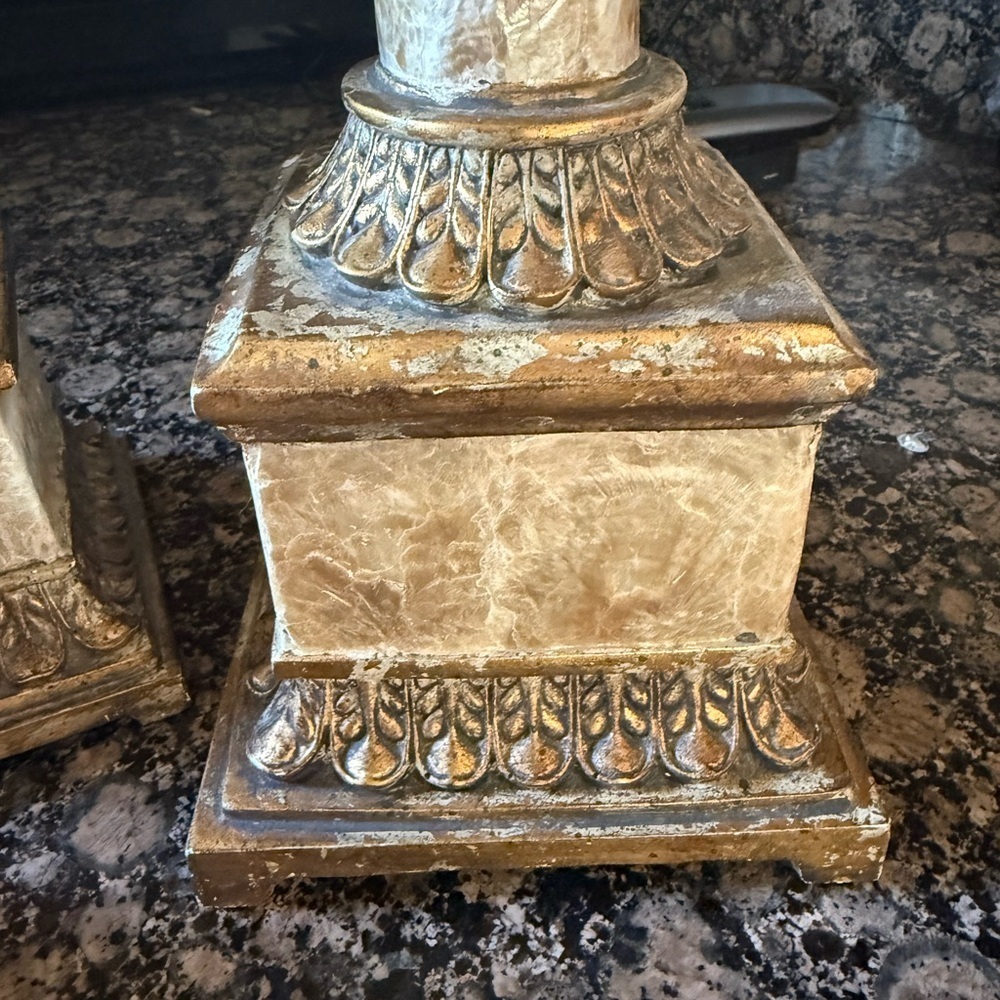 Pedestals replica of antique pedestals excellent condition never used - Picture 4 of 13